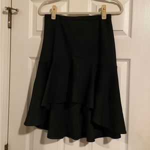 Asos Fit and Flare High Low Black Skirt 6